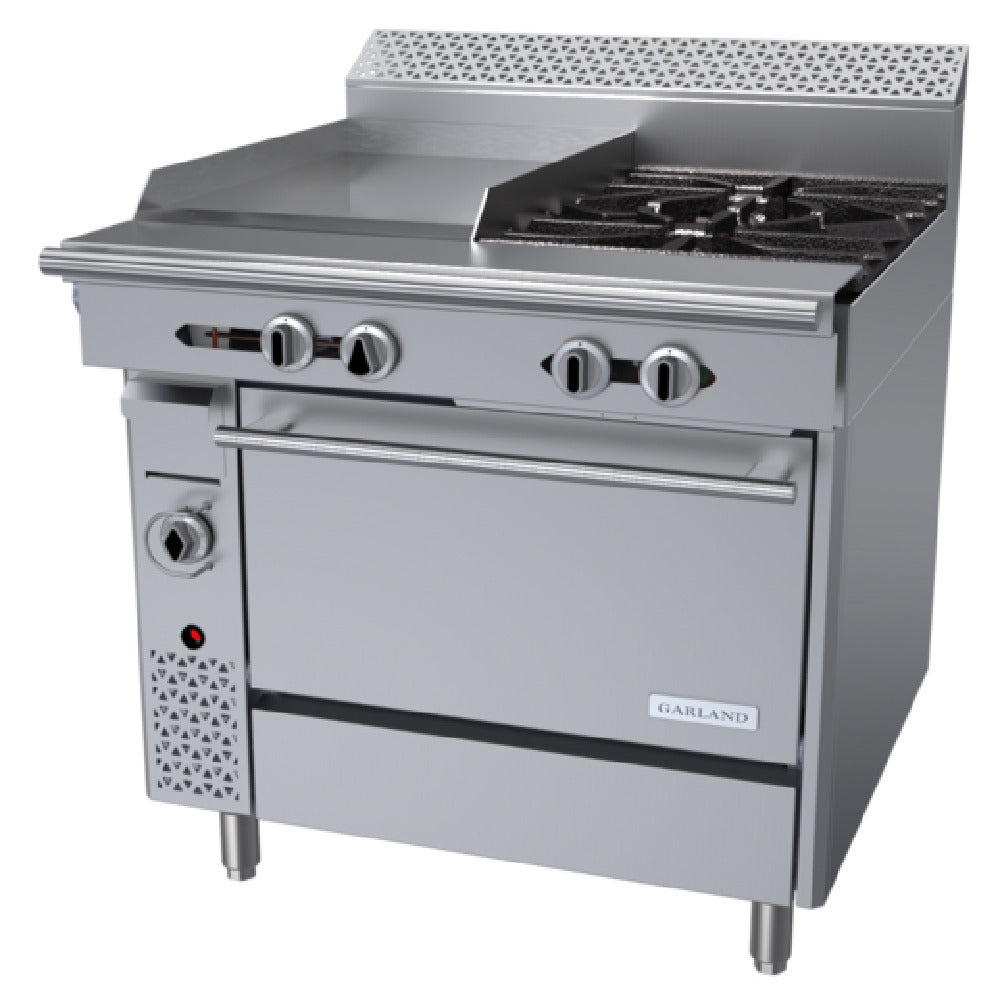 Garland C36-4-1R 36 Inch Standard Oven Gas Range with 2 Burners 40000 BTU