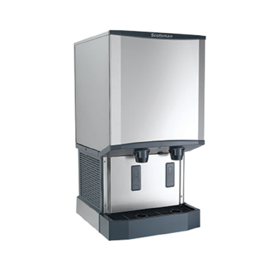 Scotsman HID540A-1 Meridian Air-cooled Ice and Water Dispenser H2 Nugget Ice Counter 40 Lb Bin Touchfree Infrared Dispensing 500 Lb Day