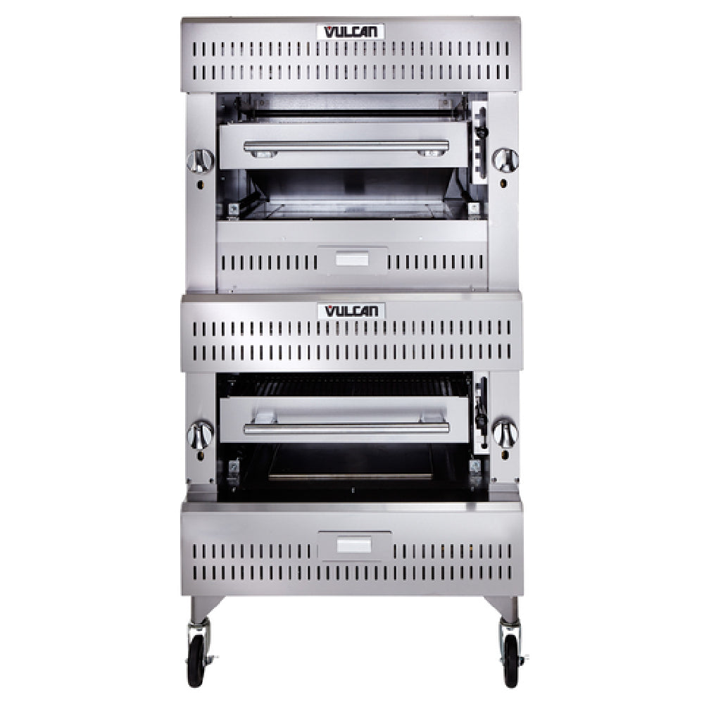 Vulcan VIB2_LP 36 Inch Double Deck Broiler Gas Stainless Steel with 200000 BTU