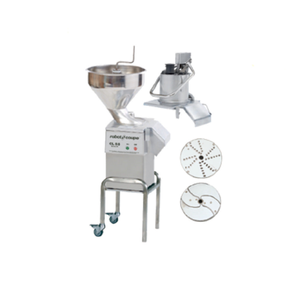 Robot Coupe CL55E2FEEDHEADS 19 Inch Floor Model Electric Food Processor with Vegetable Prep Attachment