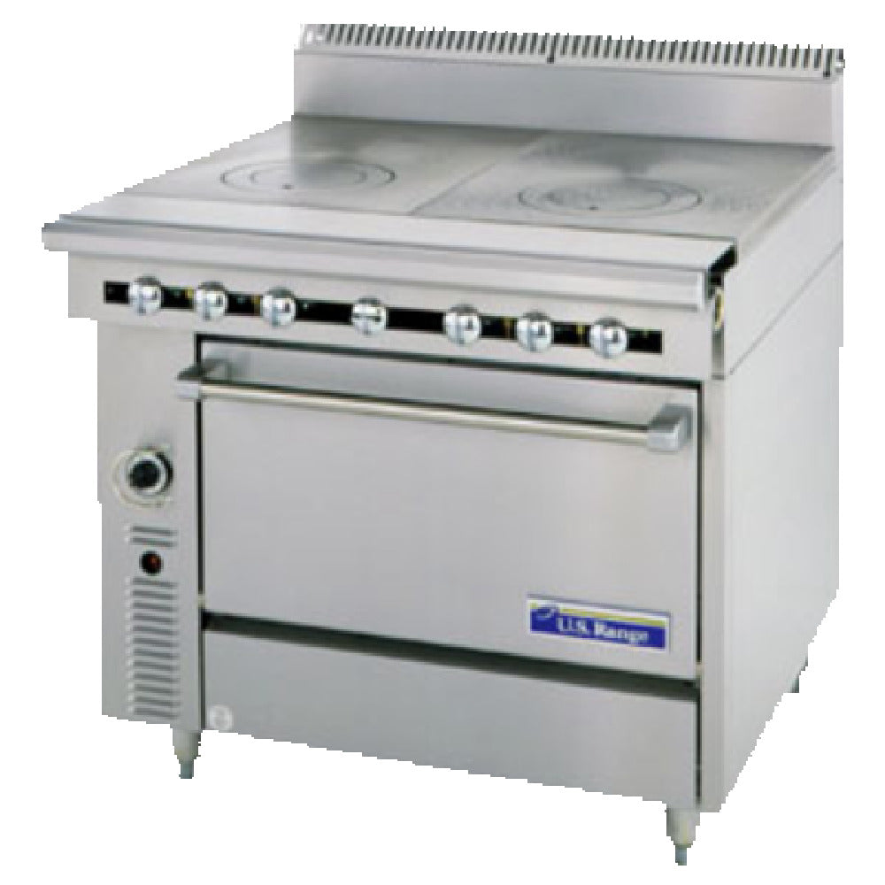 Garland C836-11R_NAT 36 Inch Heavy Duty Gas Range with 18 Inch Hot Top 110000 BTU