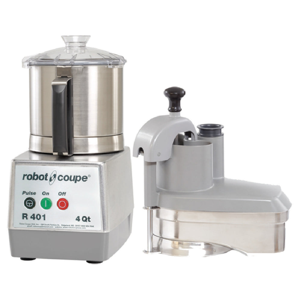 Robot Coupe R401 9 Inch Food Processor Electric Stainless Steel with S Blade and Discs