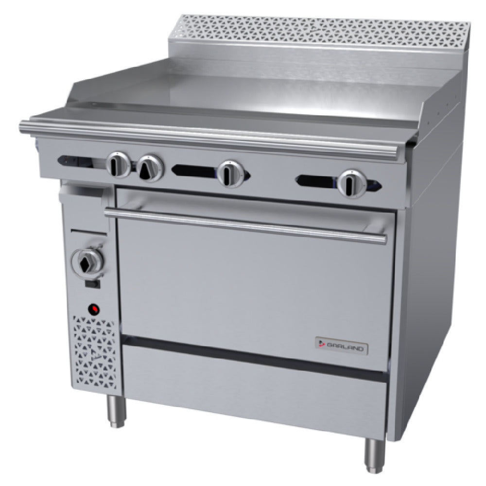 Garland C36-1C 36 Inch Gas Range Griddle with Convection Oven 127000 BTU