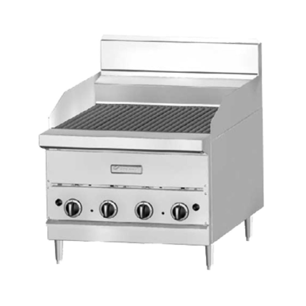 Garland 7275 18 Inch G Series Charbroiler with Ceramic Briquette Gas - 45000 BTU
