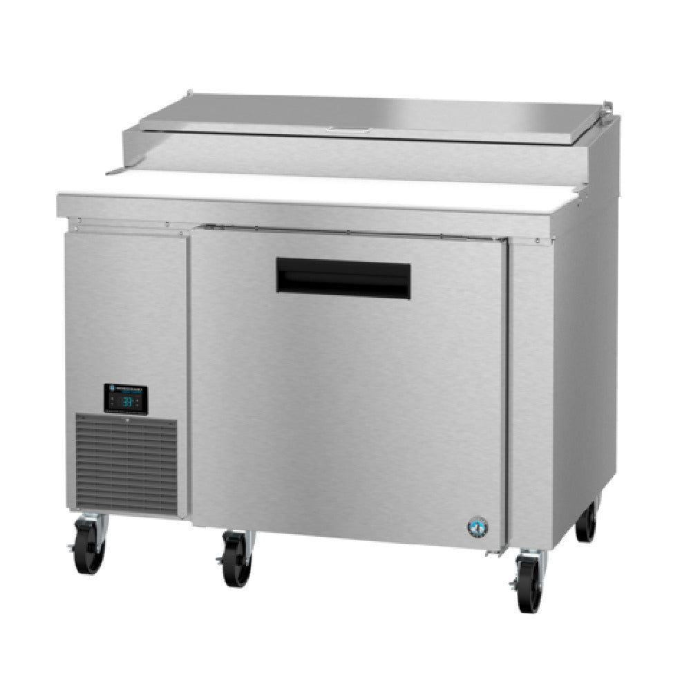 Hoshizaki PR46B 46 Inch Stainless Steel Refrigerated Counter Pizza Prep Table with 6 1/3 Pan Capacity