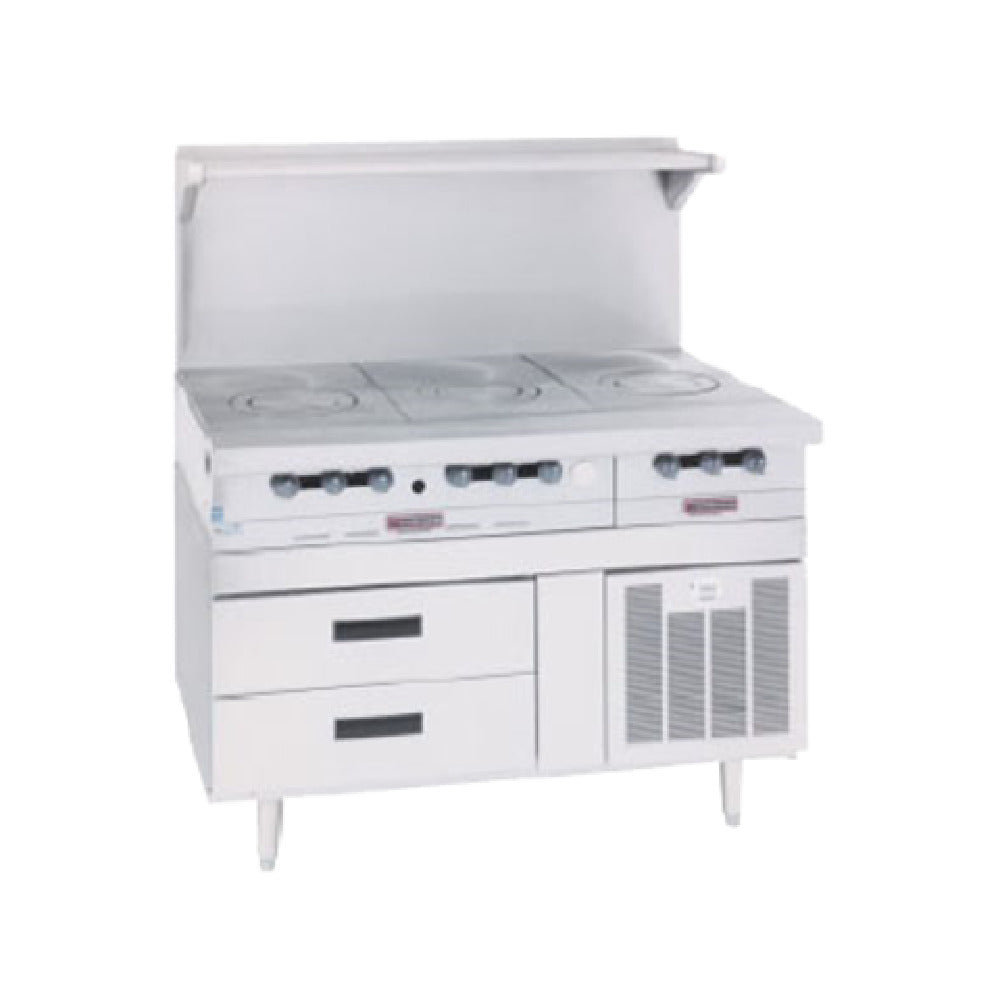 Garland GN17FR80 80 Inch Remote Refrigeration Freezer Base Stainless Steel with 6 Drawers