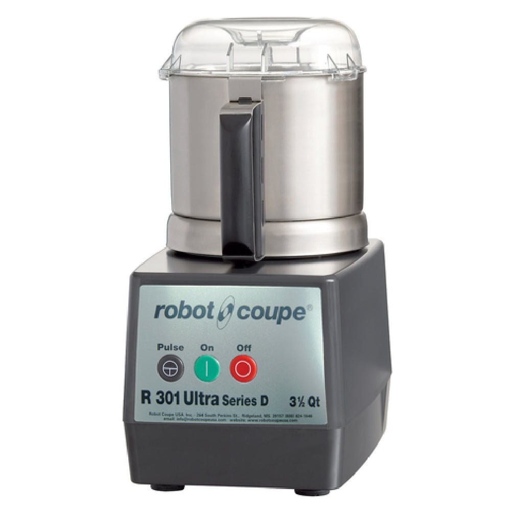 Robot Coupe R301UB 8 Inch Cutter/Mixer for Food Processor Stainless Steel with Handle and See-thru Lid