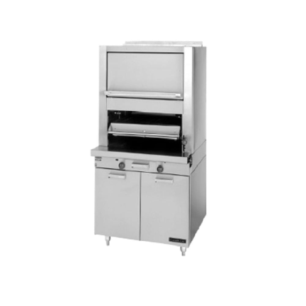 Garland M60XS_NAT 34 Inch Gas Broiler with Finishing Oven 80000 BTU