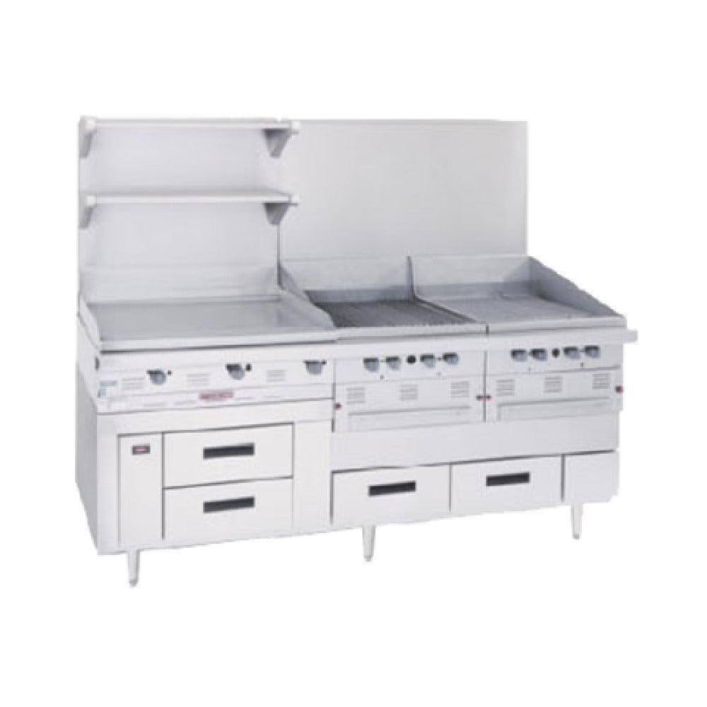 Garland GN17FC80 80 Inch Self-contained Freezer Base with 4 Drawers Stainless Steel