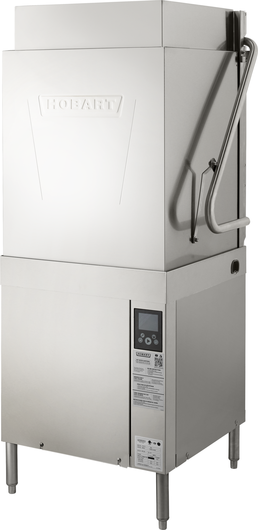 Hobart AM16T-BAS-10 Dishwasher 27 Inch Door Type Electric High Temp Sanitizing