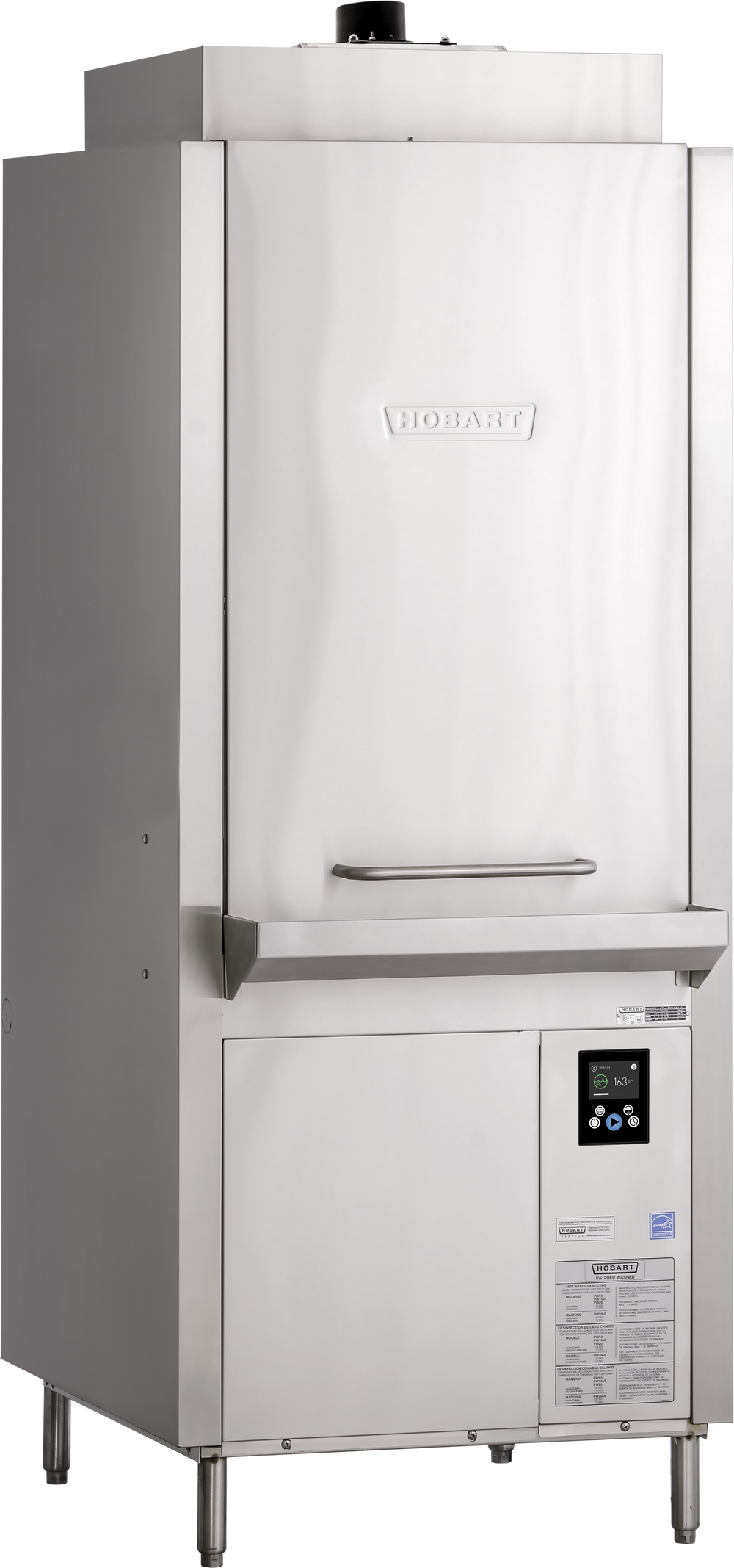 Hobart PW12N-ADV-1 32 Inch Ventless Pot Pan Utensil Washer with Touchscreen Controls
