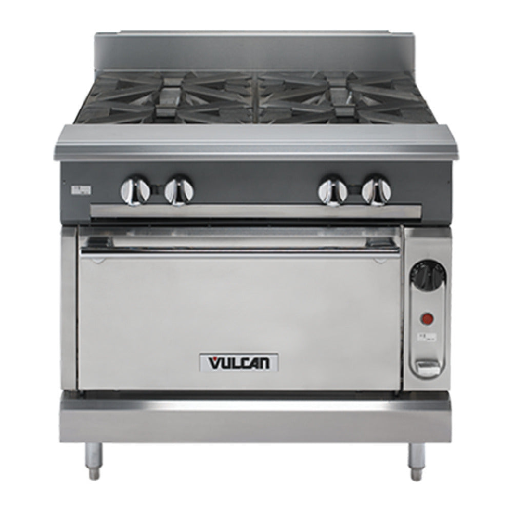 Vulcan V2FT36B_LP 36 Inch Gas Range with (2) French Tops 50000 BTU