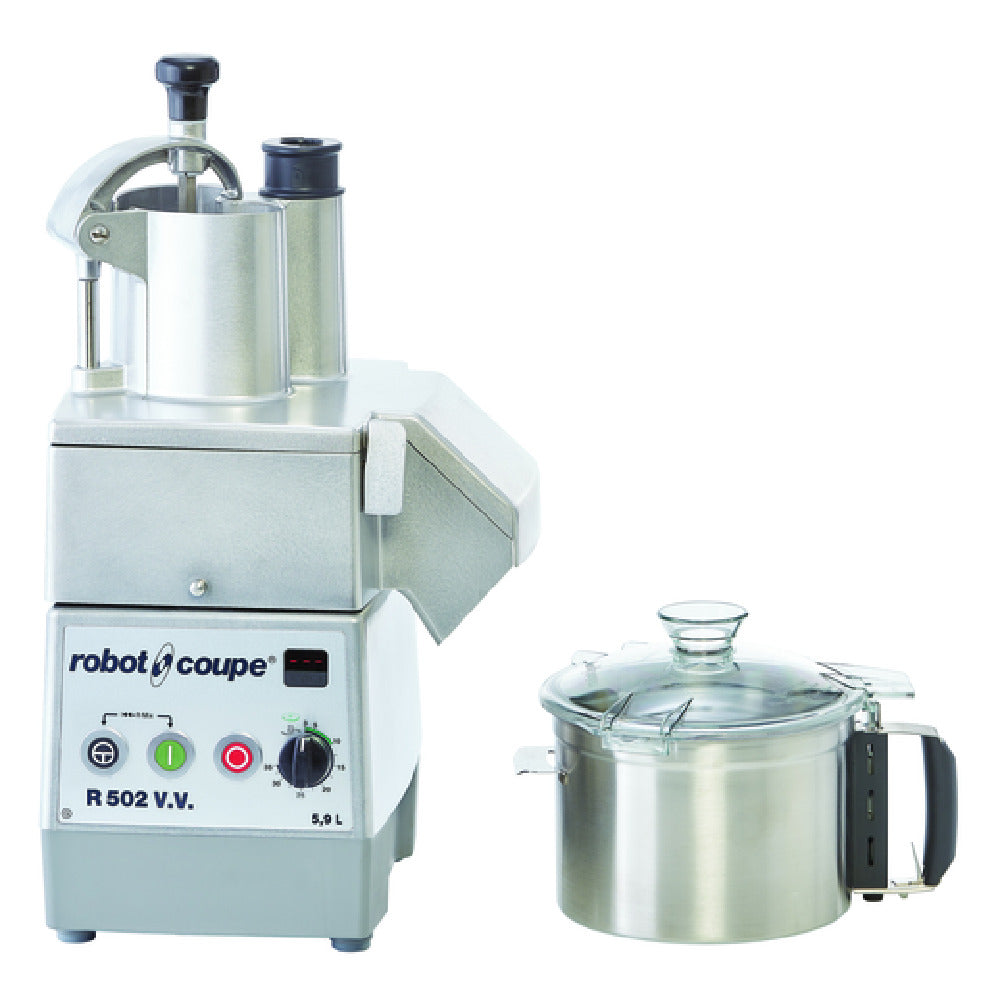 Robot Coupe R502VV 15 Inch Food Processor 5.9 Liter with Handle and Speed Control