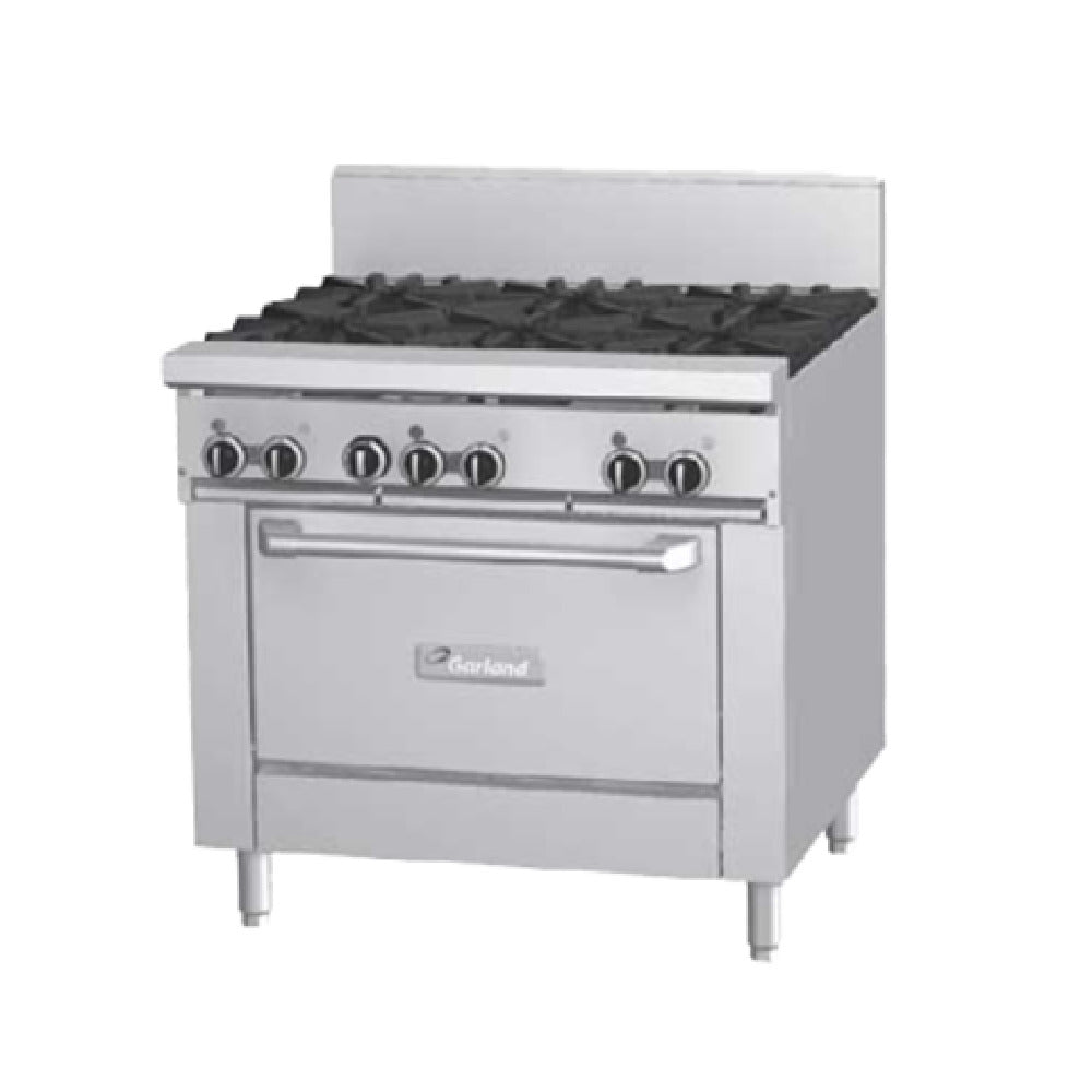 Garland GF36-6T_NAT 36 Inch Gas Restaurant Range with 6 Burners 156000 BTU