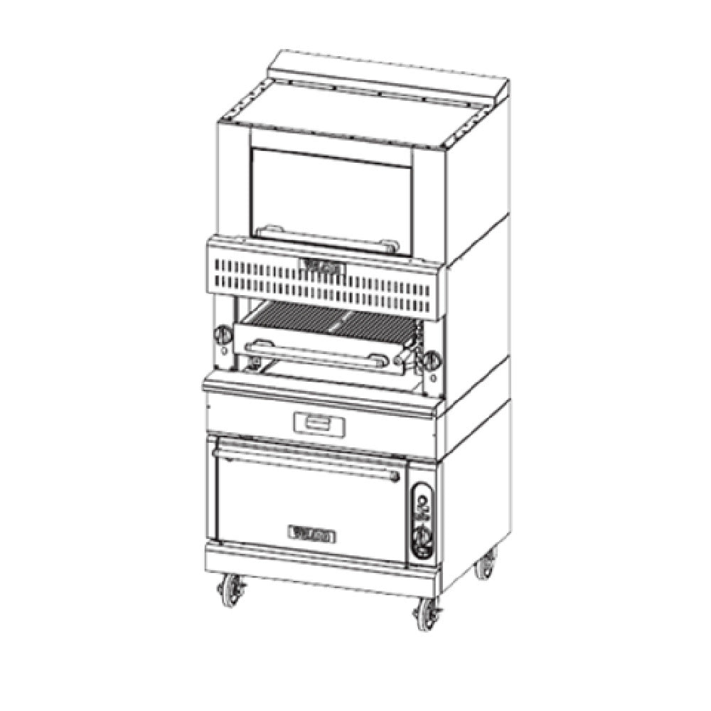 Vulcan VBB1BF_LP 36 Inch Gas Heavy Duty Broiler with 3 Burners 99000 BTU
