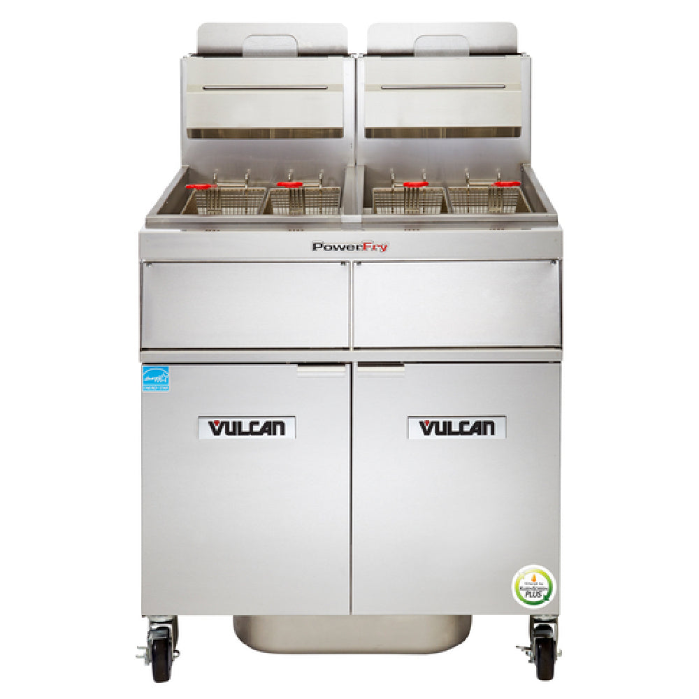 Vulcan 2TR65DF_LP 42 Inch Gas Deep Fryer High Efficiency 160000 BTU
