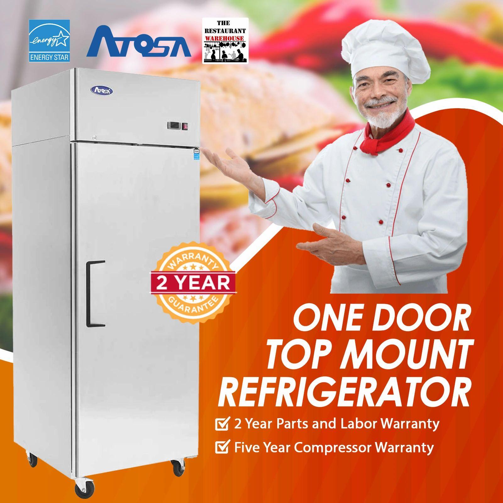 Atosa MBF8004GR 29-Inch One Door 21.4 cu. ft. Commercial Refrigerator