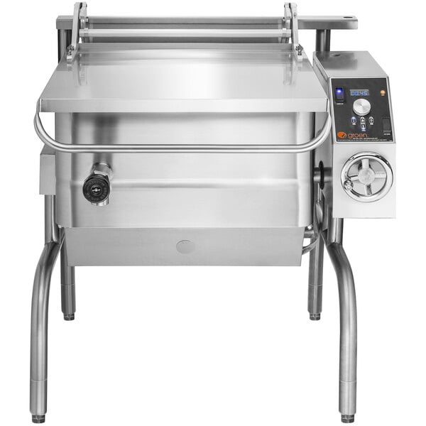 Groen BPM-30GC Stainless Steel 30-Gallon Tilting Natural Gas Braising Pan - 104,000 BTU