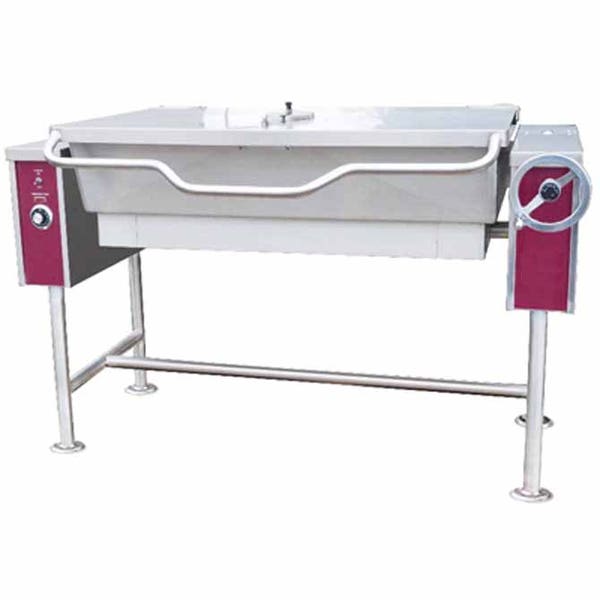 Crown Steam ETS-30 30 Gallon Electric Tilting Skillet Braising Pan 49 3/4"W