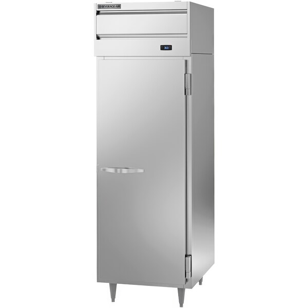 Beverage-Air P-Series PR1HC-1AS 26 1/2" Top Mounted Solid Door Reach-In Refrigerator