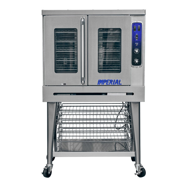 Imperial Range PCVG-1 Pro Series Single-Deck Two-Door Natural Gas Convection Oven with Two-Speed Motor - 70,000 BTU