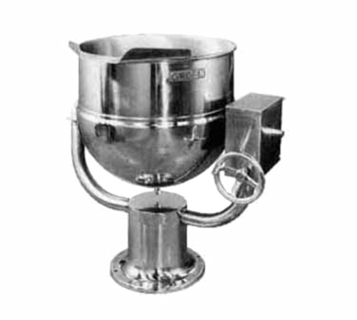Groen D-20 20 gal Steam Kettle - Manual Tilt, 2/3 Jacket, Direct Steam