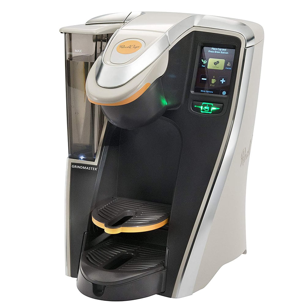 Grindmaster RC400 Single-Cup Coffee Brewer for RealCup & K-Cup Capsules, 120v