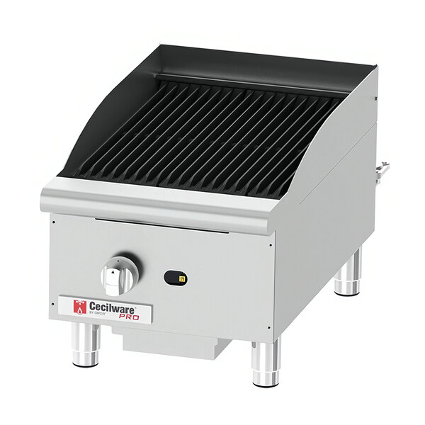 Cecilware Pro CCP15 15" One Burner Gas Charbroiler - 40,000 BTU