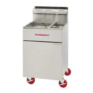 American Range AF-50HE/25_LP 20-30 lb to 50 lb Gas Deep Fryer Floor Model with Baskets