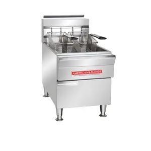 American Range AFCT-15 14 Inch Gas Deep Fryer with 20-22 lb Fat Capacity 30,000 BTU