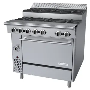 Garland C36-6SUR 36 Inch Gas Range with 6 Burners 250000 BTU Standard Oven