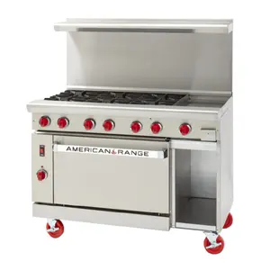 American Range ARGF-36G-2B-126-C_NAT 48 Inch Gas Range with 36 Inch Griddle and Oven 2 Burners 50000 BTU