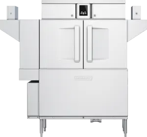 Hobart CL54-DWR+BUILDUP 44 Inch Stainless Steel Conveyor Dishwasher with Energy Recovery