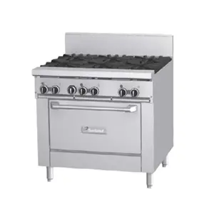 Garland GF36-6T_NAT 36 Inch Gas Restaurant Range with 6 Burners 156000 BTU