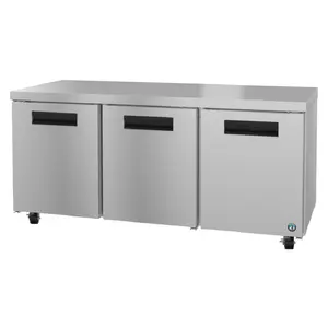 Hoshizaki UR72B 72 Inch Steelheart Series Undercounter Refrigerator 18.27 cu ft Three Section