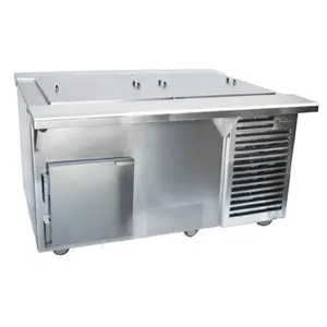 Traulsen TB060FL4-1 60 Inch Refrigerated Counter Dual-sided Glycol Prep Table