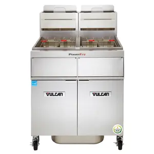 Vulcan 2TR65DF_LP 42 Inch Gas Deep Fryer High Efficiency 160000 BTU