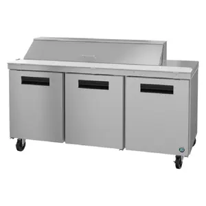 Hoshizaki SR72B-16 72 Inch Sandwich Top Refrigerator 18 cu with 3 Section Stainless Steel