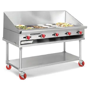 American Range CTG-72 72 Inch Culinary Series Gas Griddle with 2 Burners 180000 BTU