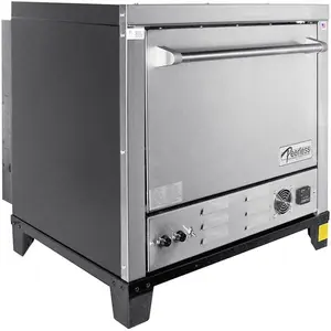 Peerless CE131PE 208-240/1 Electric Countertop Single Door Triple Deck Pizza Oven with (3) 1/2" Pizza Stones - 208/240V, 5.25/7kW, 1-Phase