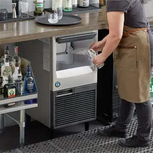Hoshizaki KM-81BAJ 17 3/4" Air-Cooled Undercounter Crescent Cube Ice Machine with 38 lb. Storage - 86 lb., 115V