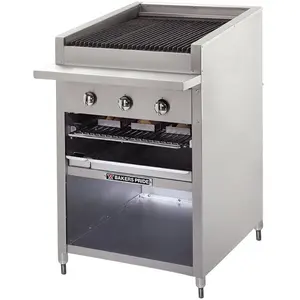 Bakers Pride F-24R Liquid Propane 24" Floor Model Radiant Charbroiler - 108,000 BTU