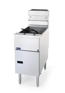 Pitco SG14-S Solstice Series 15 - 50 lb. Gas Floor Model Full Pot Fryer with Millivolt Controls - 110,000 BTU