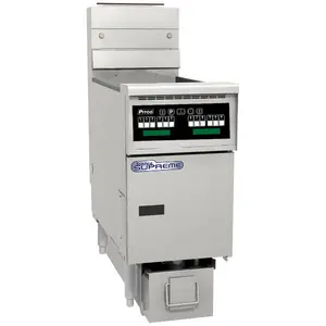 Pitco® SSHLV14-C/FD 32 lb. Solstice Supreme Natural Gas Low Volume Oil Fryer with Intellifry Computer Controls and Filter Drawer - 72,500 BTU