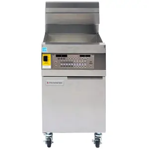 Frymaster LHD165 100 lb. Decathlon Natural Gas Floor Fryer with SMART4U 3000 Controls - 105,000 BTU