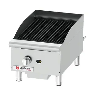 Cecilware Pro CCP15 15" One Burner Gas Charbroiler - 40,000 BTU