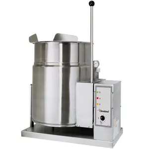 Cleveland KGT-6-T Natural Gas 6 Gallon Tilting 2/3 Steam Jacketed Tabletop Kettle - 34,000 BTU